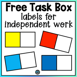 Free Vocational Independent Work Task and Task Boxes Visuals Labels